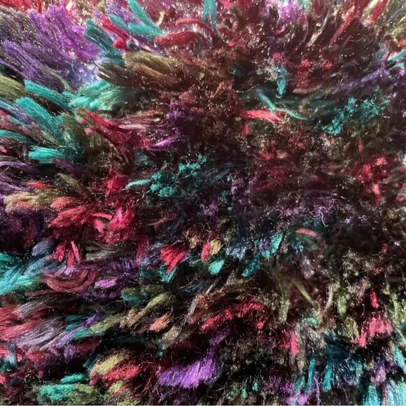 Cozy Chenille Pom Pom Slipper Socks And Multicolor Fuzzy Scarf Set Winter Gift - Picture 4 of 9